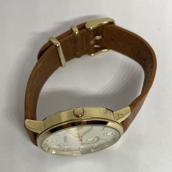 Fossil Boyfriend ES3750 Women's Brown Leather Analog Dial Quartz Watch UC133 - Picture 8 of 12